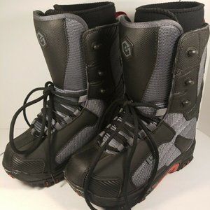 LTD SNOW BOARD BLACK/ GRAY BOOTS MENS SIZE 6